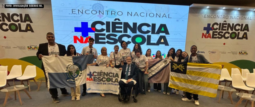 Alunos da rede estadual representam o RJ no Encontro Nacional Mais Ciência na Escola, em Brasília