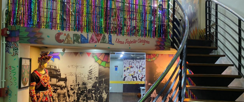 Rádio Roquette-Pinto marca presença na inauguração da Exposição  “Carnaval: Uma Paixão Carioca”