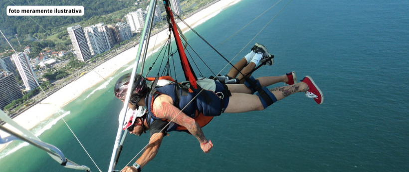 Clube São Conrado de Voo Livre informou que as atividades estão suspensas por três dias