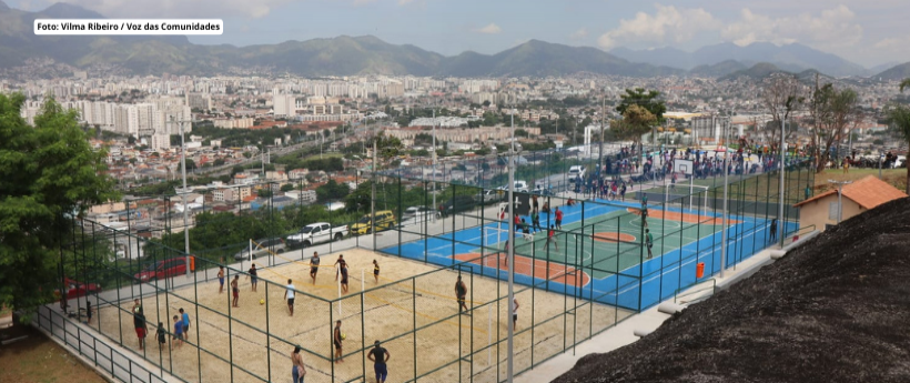 Morro do Adeus ganha nova área de lazer no Complexo do Alemão