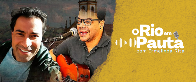 Os cantores Rogério Silvestre e Sanducka fazem show ao vivo no programa O Rio em pauta da rádio Roquette Pinto FM