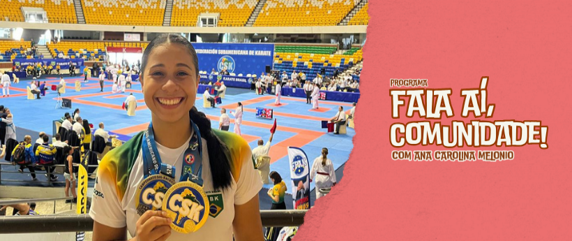 Fala Aí, Comunidade! recebe campeã mundial de karatê Ana Letícia Silva para falar sobre trajetória e projeto social na Maré