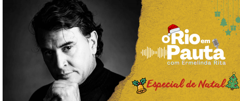 O pianista e cantor Plinio Oliveira faz show ao vivo de Natal no programa O Rio em pauta