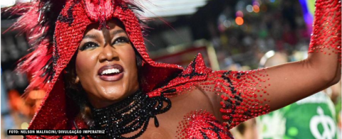 Cantora IZA é anunciada como Rainha da Escola de Samba da Imperatriz Leopoldinense.