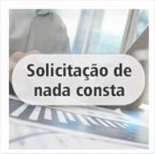Solicitação de Nada Consta