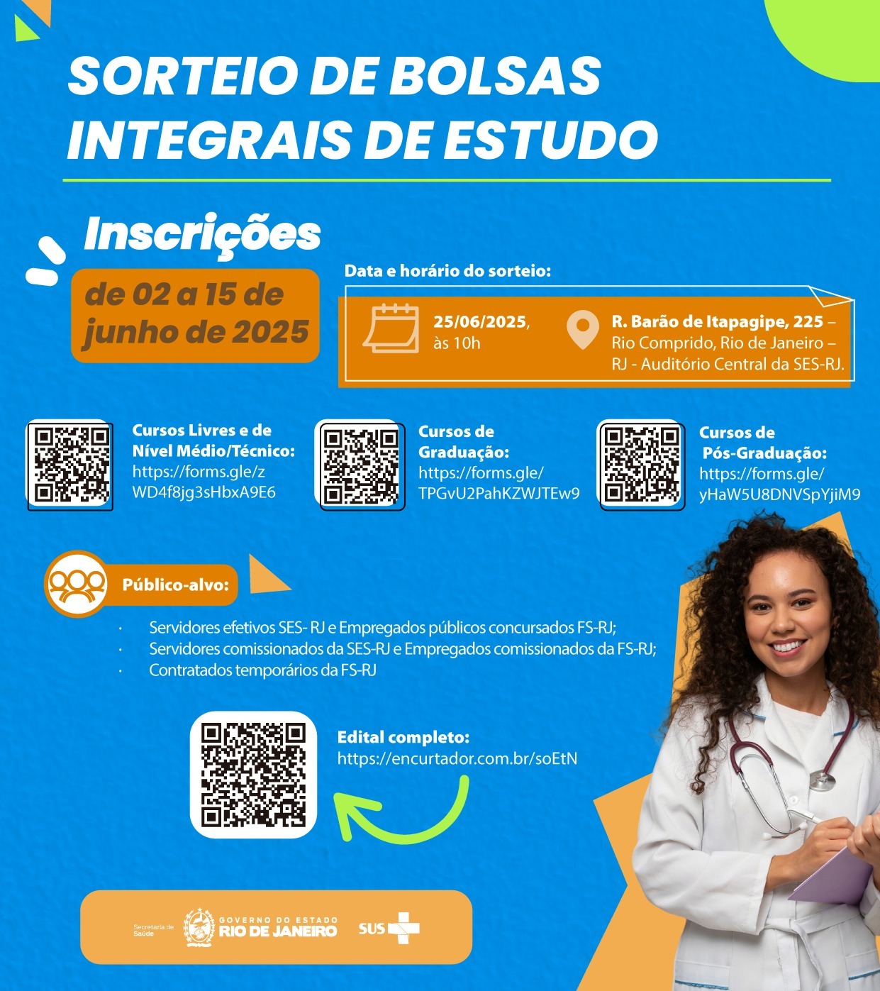 SORTEIO DE BOLSAS DE CONTRAPARTIDA - 2025