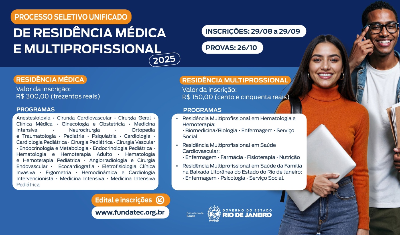 Processo Seletivo SES-RJ 2025 Residência Multiprofissional 