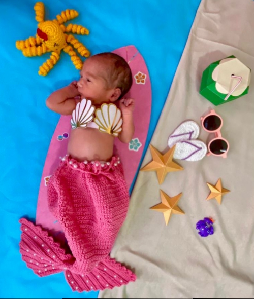 H Lagos realiza ensaio fotográfico com bebês em homenagem ao Mundial de Surf realizado em Saquarema