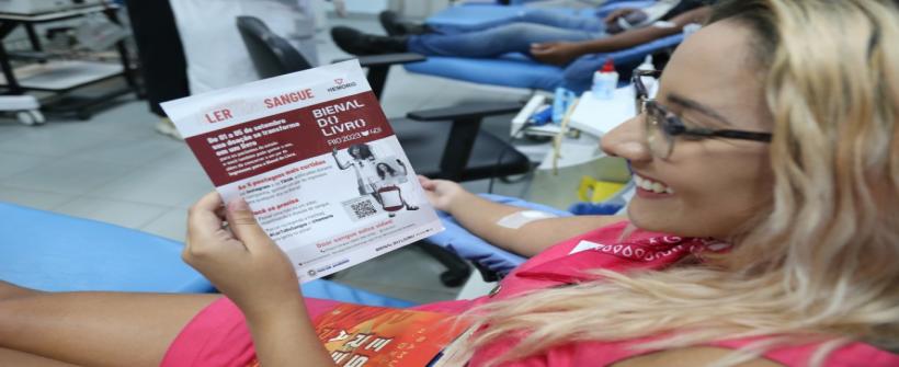 “Ler tá no sangue', campanha do Hemorio e de parceiros, arrecada 730 bolsas de sangue