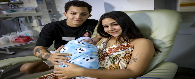 Após mais de 40 dias de internação neonatal, Brian, que nasceu com 31 semanas, vai celebrar a data ao lado da mãe Camila e do pai Kaiky