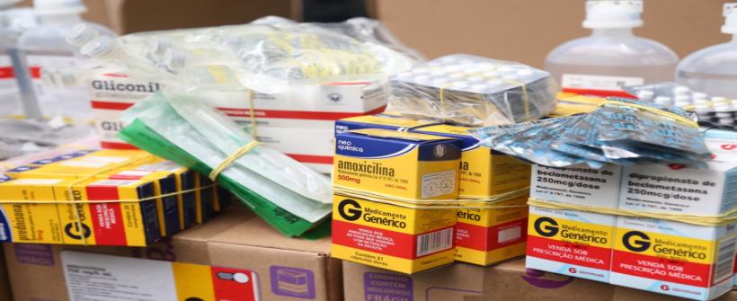 Secretaria de Estado de Saúde faz nova entrega de medicamentos e insumos a municípios afetados pelas chuvas