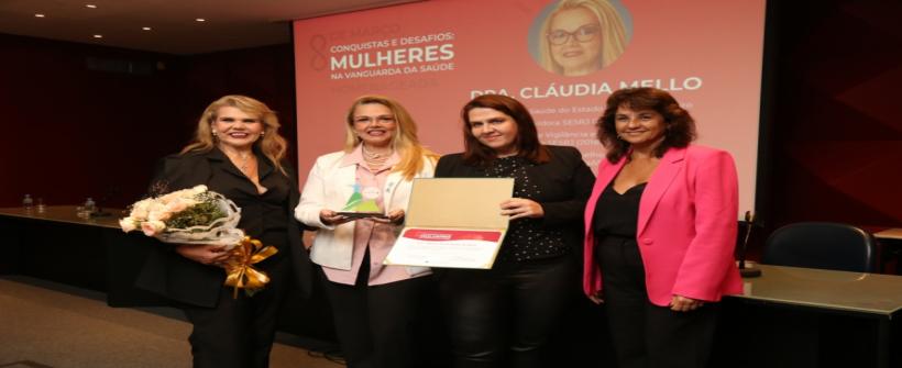 Dia da Mulher: Secretária de Saúde é homenageada em evento promovido pelo Cremerj