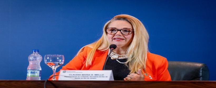 Secretária Claudia Mello participa de cerimônia para lançamento do Memorial da Pandemia de Covid, em Brasília