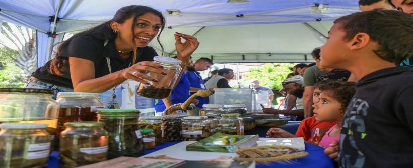 Evento coordenado pelo Instituto Vital Brazil (IVB) em parceria com equipes da Vigilância Ambiental estadual e do município ocorreu neste sábado (12), na Praça de Secretário, distrito de Petrópolis
