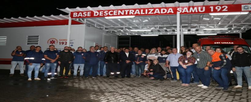 Base descentralizada do SAMU no Centro é inaugurada 