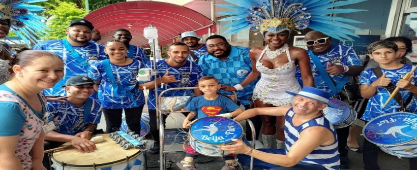 Beija-Flor leva bateria “Soberana” ao Hemorio e impulsiona campanha de doação de sangue no carnaval