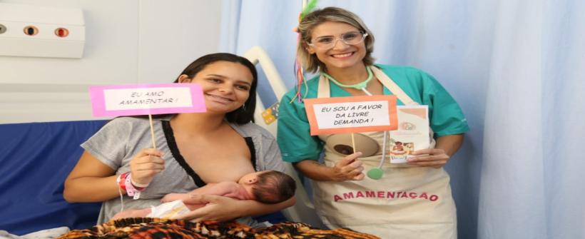 Bloco de carnaval do Hospital Estadual da Mãe estimula a amamentação