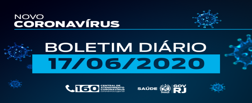 Boletim Coronavírus (17/06): 8.138 óbitos e 86.963 casos confirmados no RJ