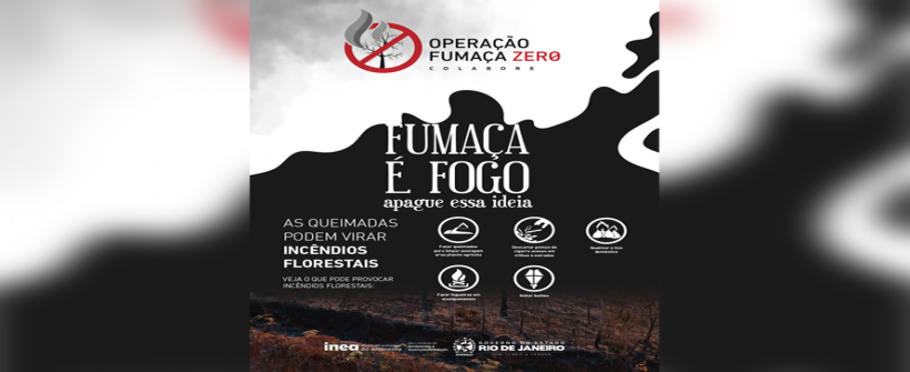 Campanha para evitar queimadas é lançada pelo Instituto Estadual do Ambiente