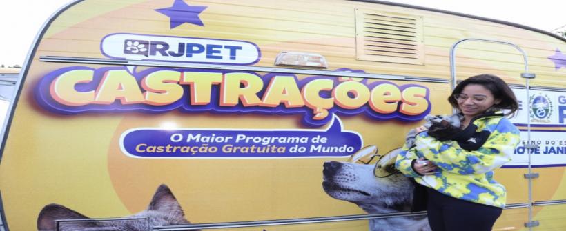 Castramóveis do RJPET estarão em São Gonçalo e São João de Meriti