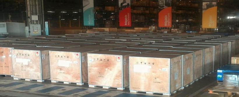 Chegam ao Rio 135 respiradores que vão equipar as UTIs dos hospitais de campanha