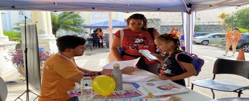 Dia da Infância: crianças e familiares participam de feira saudável no IEDE