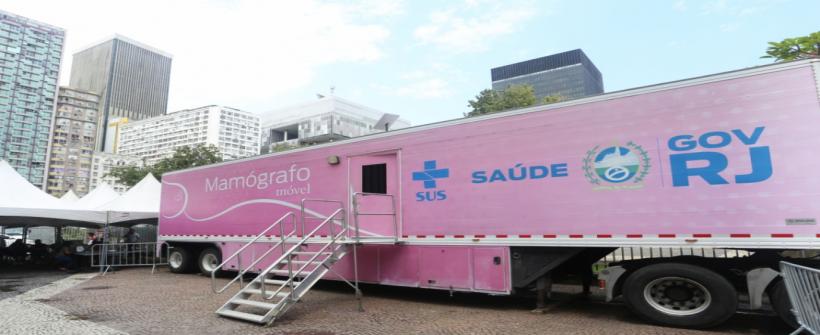 Dia da Mulher: Saúde RJ leva mamógrafo móvel ao Largo da Carioca nesta sexta (08)