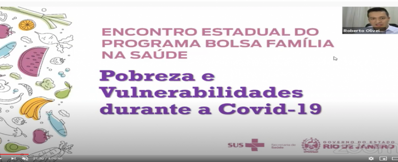 Encontro Estadual do Programa Bolsa Família na Saúde - Desafios e Perspectivas em tempos de Pandemia é tema de webinar da SES