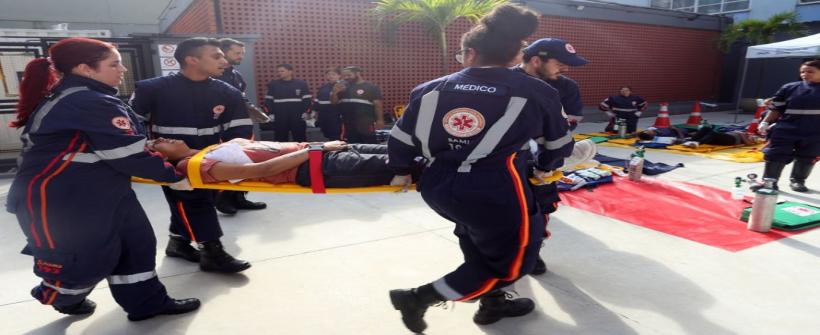 Governo do Estado promove treinamento do SAMU-RJ para atendimento a grandes desastres