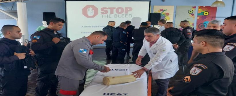 Hospital Estadual Alberto Torres oferece Curso de Controle de Hemorragias a policiais
