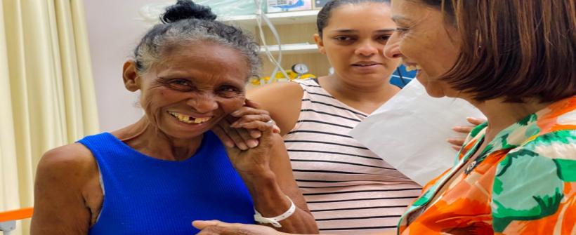 Hospital Estadual Azevedo Lima promove reencontro entre idosa desaparecida e a família