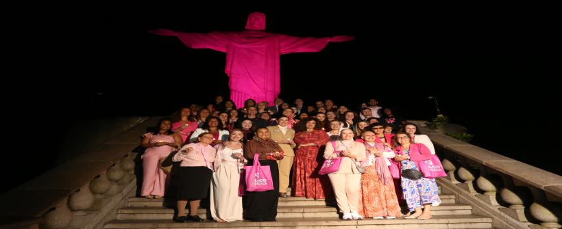 Secretária de Estado de Saúde participa de cerimônia do Outubro Rosa no Cristo Redentor
