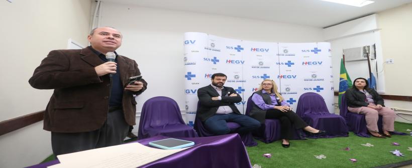 Hospital Estadual Getúlio Vargas promove evento de conscientização na luta contra a violência contra a mulher