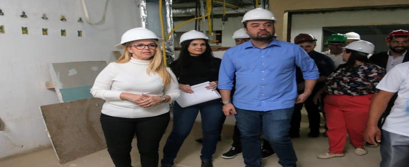Em Nova Friburgo, Cláudio Castro vistoria obras do Hospital Estadual de Oncologia