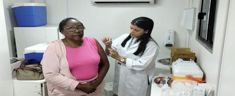 Em Paraíba do Sul, foram aplicadas doses para prevenir contra influenza e Convid-19 nesta quinta-feira (03/07)