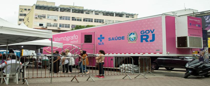 Mamógrafo móvel da Secretaria de Estado de Saúde estará em Miguel Couto