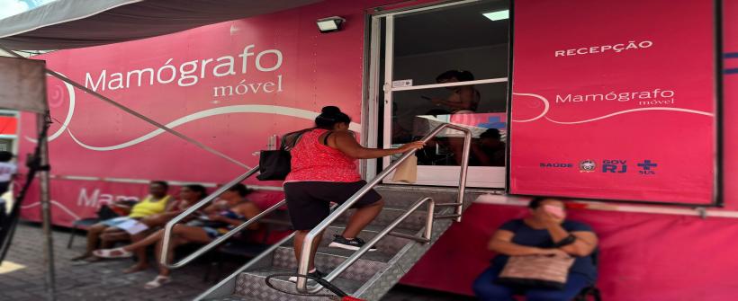 Além de mamografia, a unidade, que está em Nova Iguaçu, oferece exames gratuitos de ultrassonografia para pacientes que estejam reguladas pelas prefeituras
