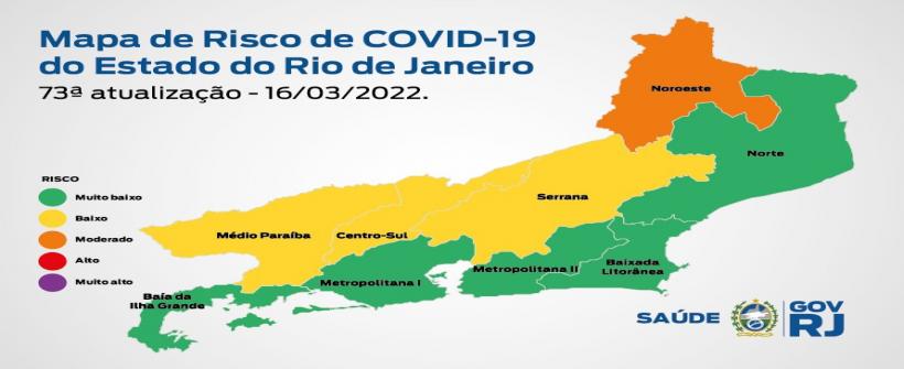 Mapa de Risco da Covid-19: estado do Rio de Janeiro está em bandeira verde pela segunda semana consecutiva