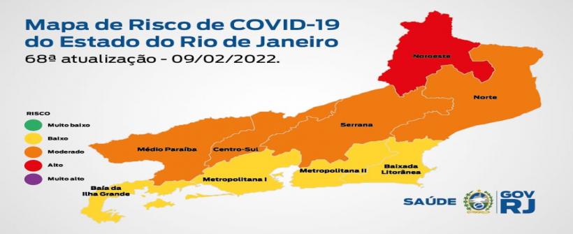 Mapa de Risco da Covid-19: estado do Rio de Janeiro retorna para a bandeira amarela com risco baixo de transmissão