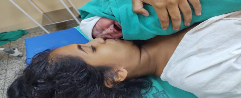 Primeiro bebê do ano da rede estadual de saúde é uma menina cheia de saúde