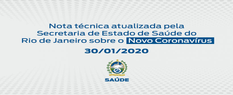 SES emite nota técnica atualizada sobre o Novo Coronavírus