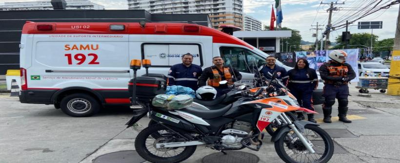 Saúde RJ mantém ambulâncias e motolâncias do SAMU no entorno do Engenhão