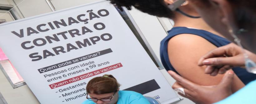 Sarampo: Secretaria de Estado de Saúde realiza neste sábado o Dia D em cinco locais