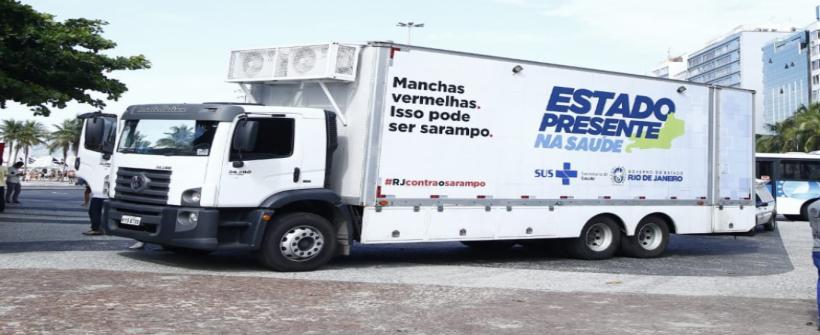 Sarampo: vacinação móvel estaciona em quatro pontos do RJ