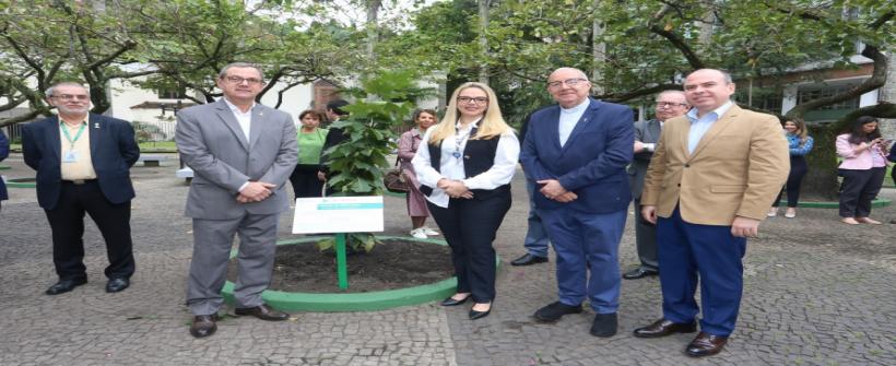 Secretária de Estado de Saúde participa de plantio de árvore em celebração ao Dia do Médico