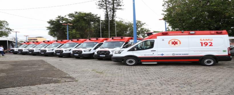 Secretaria de Estado de Saúde atinge meta do SAMU 100% e entrega as últimas ambulâncias nas regiões Norte e Baixada Litorânea