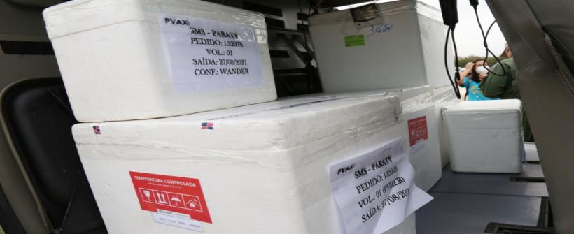 Secretaria de Estado de Saúde dá continuidade à distribuição de mais de meio milhão de doses de vacinas contra a Covid-19