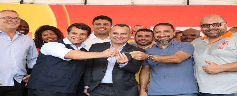  Secretaria de Estado de Saúde reforça SAMU de Belford Roxo com a entrega de três novas ambulâncias