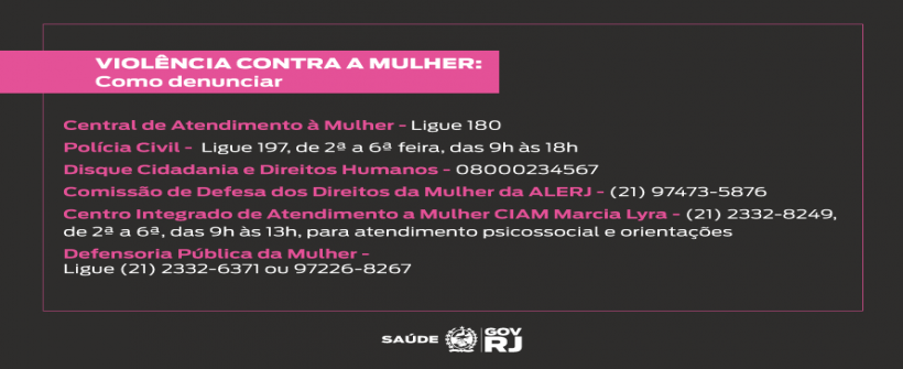 Secretaria de Estado de Saúde reforça ações para ajudar mulheres vítimas de violência doméstica