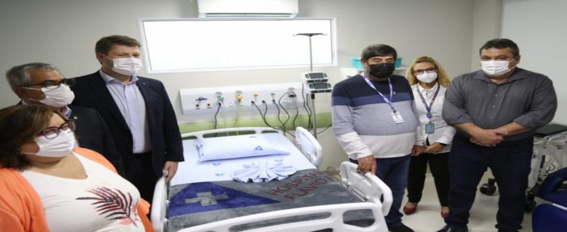 Secretaria de Estado de Saúde vai custear leitos de UTI inaugurados no Hospital Flávio Leal, em Piraí